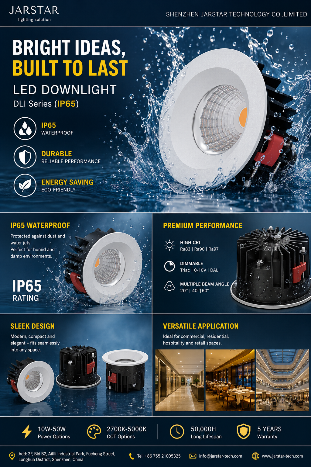 IP65 LED Downlights: Bright Ideas Built to Last for Demanding Environments IP65 LED Downlights: Bright Ideas Built to Last for Demanding Environments